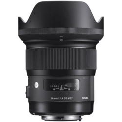 VERKOOP: SIGMA ART 24mm ƒ/1.4 DG HSM (E-Mount)